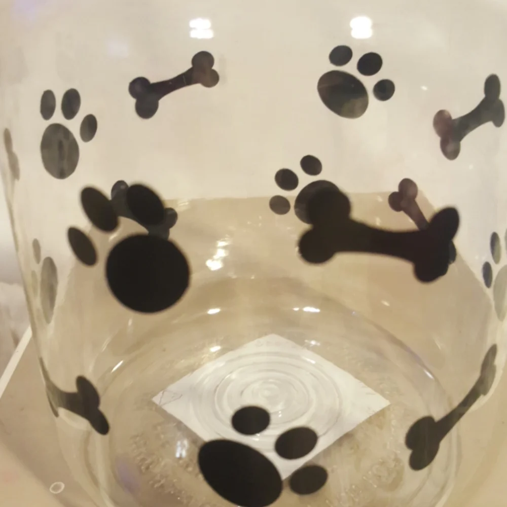 Pet Dog/Cat Bowl and Treat Jar Set New